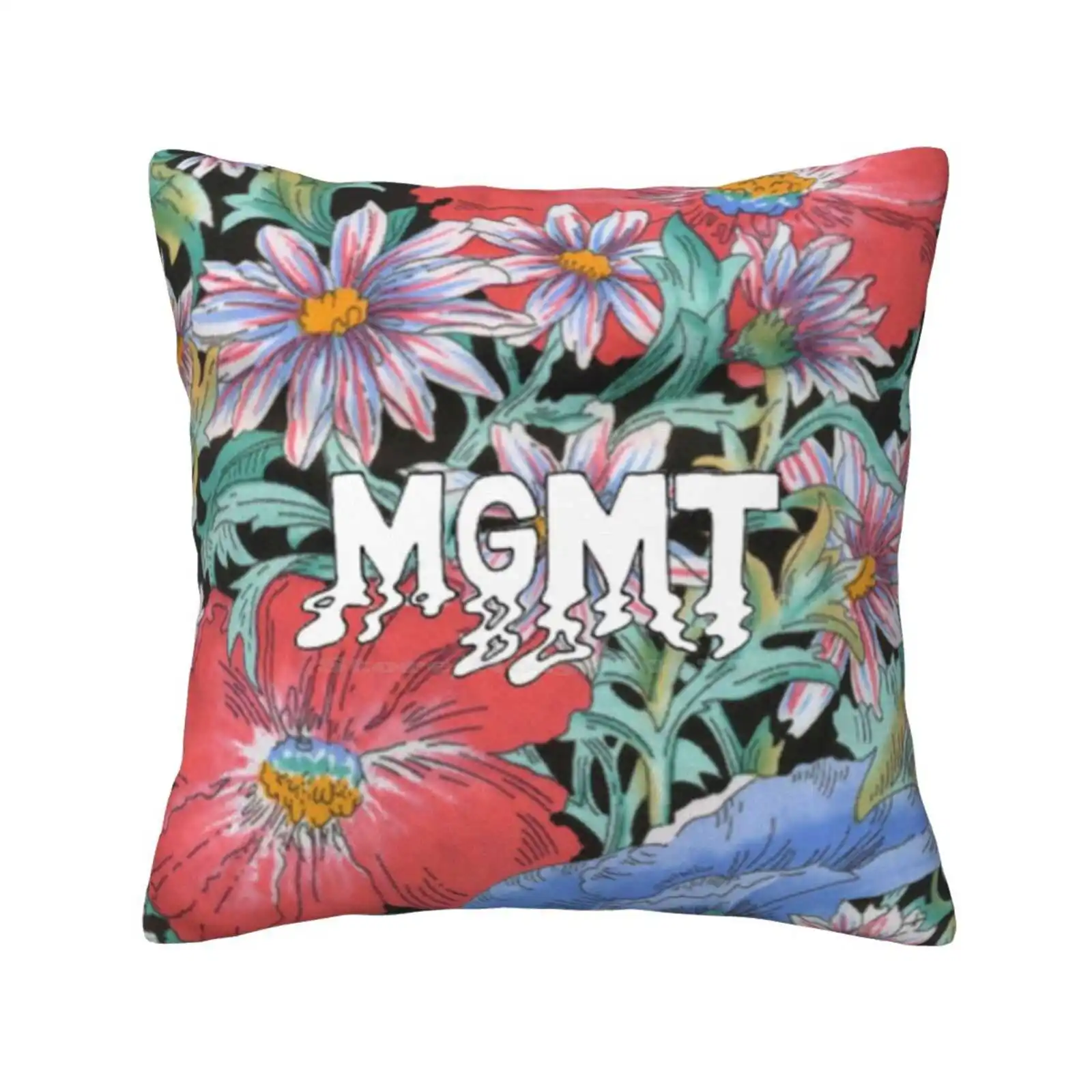 Mgmt Home Sofa Car Waist Throw Pillowcase Mgmt Electric Feel Tumblr Music Alternative Cool Hip Kids Flowers