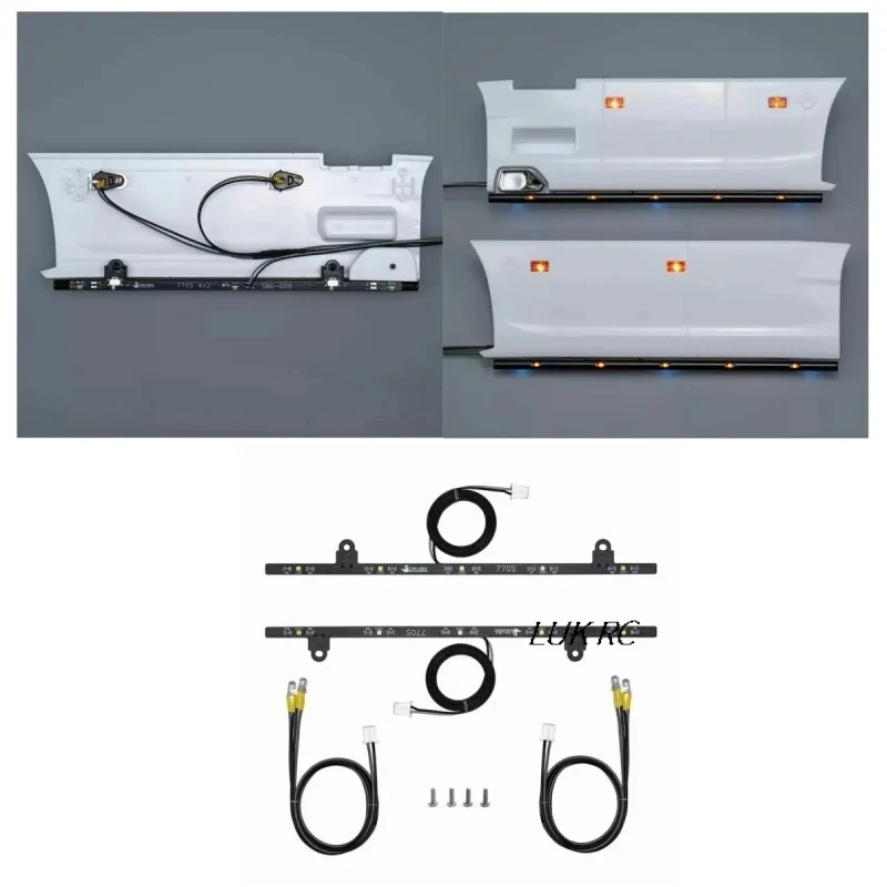 

770S RC Truck 1/14 PCB Боковые полосы Освещение для радиоуправляемого тягача Tamiya 1/14 770S 4x2 56379 Запчасти Аксессуары SBD-DD8
