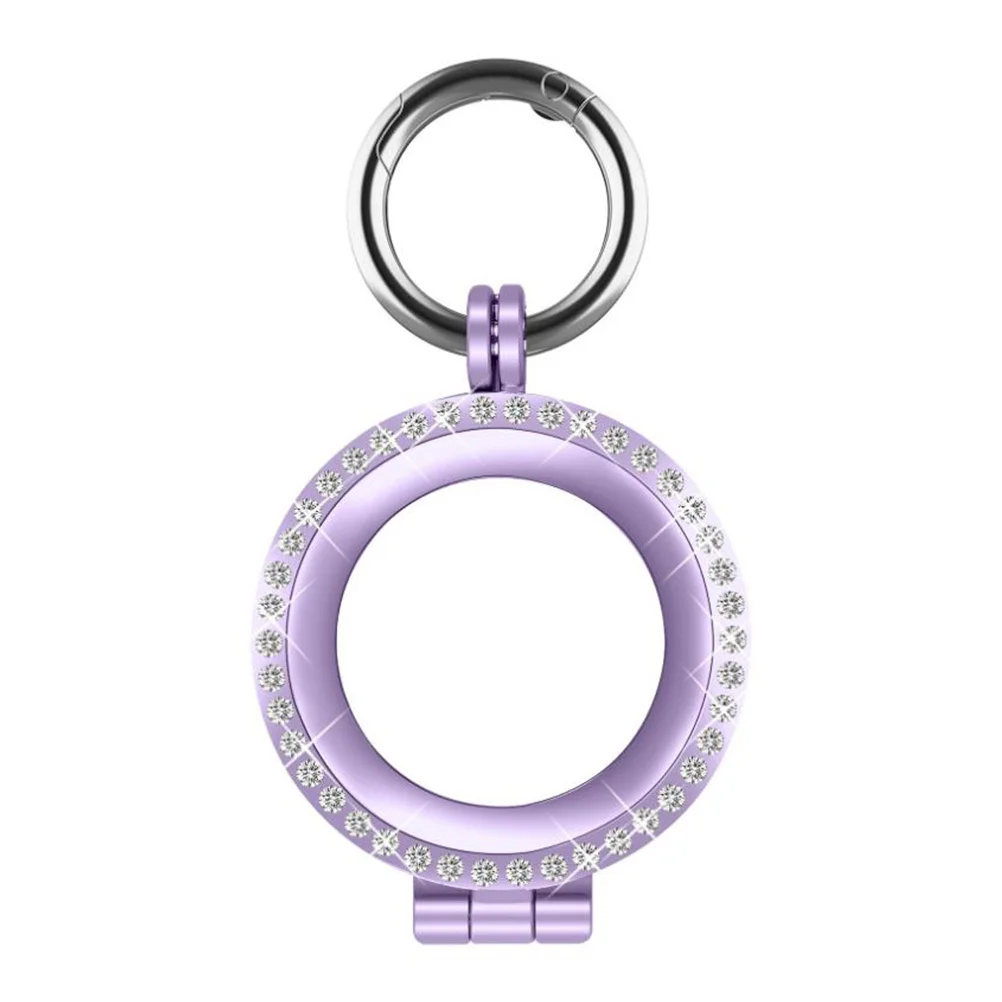 1 pc Anti-Lost Protective Case For Tracker Durable Metal Cover Key Hook Design Portable Locating Device Shell Tracking