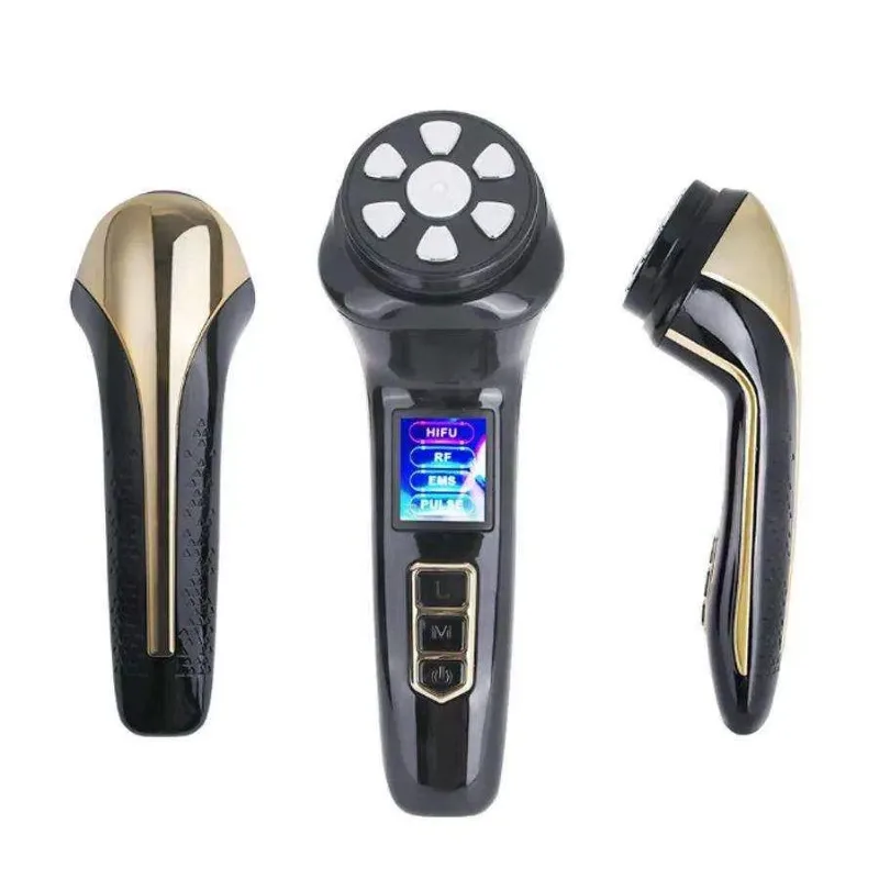 3MHz EMS Facial Lifting Massager Handheld Anti-Aging Wrinkle Remover Instrument Multi Plug Home Skin Care Tool