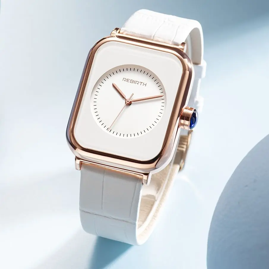 Women Watches Square White Simple Design Ladies Watches Business Fashion Dress Watch Casual Woman Quartz Clock Relogio Feminino