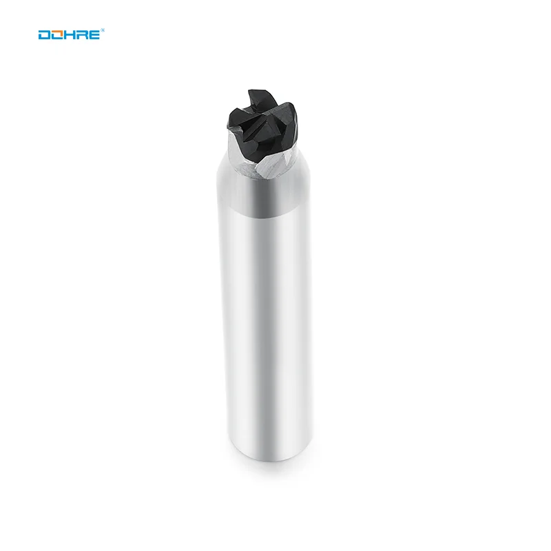 DOHRE High Hardness CBN 4 Flute Alloy CNC Coated Milling Cutter Corner Radius End Mills for Steel Machining