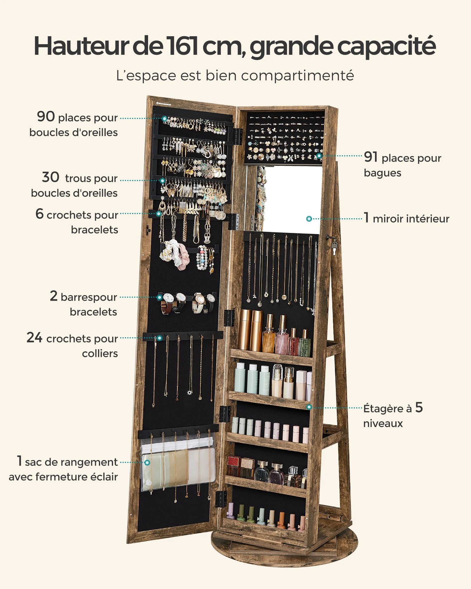 مجوهرات مصنوعة يدويًا على طراز Marron-marron في عالم العالم