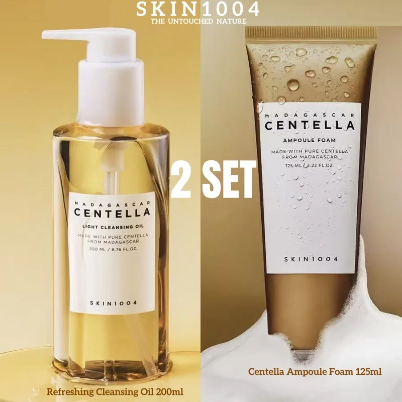 

SKIN1004 Asiatica Centella Skincare Coreanos Originales Ampoule Foam Low PH Foam Cleanser Light Cleansing Oil Makeup Remover