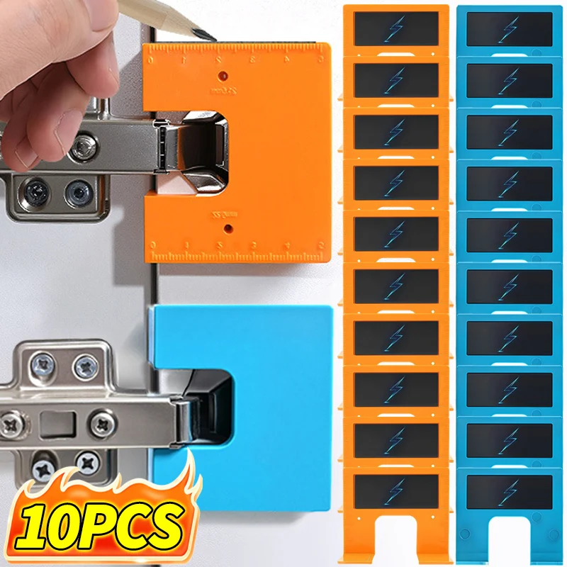 Magnetic Hinge Quick Installation Positioning Piece Woodworking Installation Point Fixed Plate for Cabinet Door Panel Hinge Tool