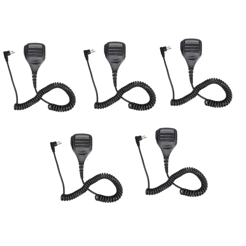 5PCS Heavy Duty Shoulder Remote PTT Mic Speaker Microphone for Motorola CP200 XLS PR400 EP450 GTX GP300 P1225 Xtni Vl50 Radio