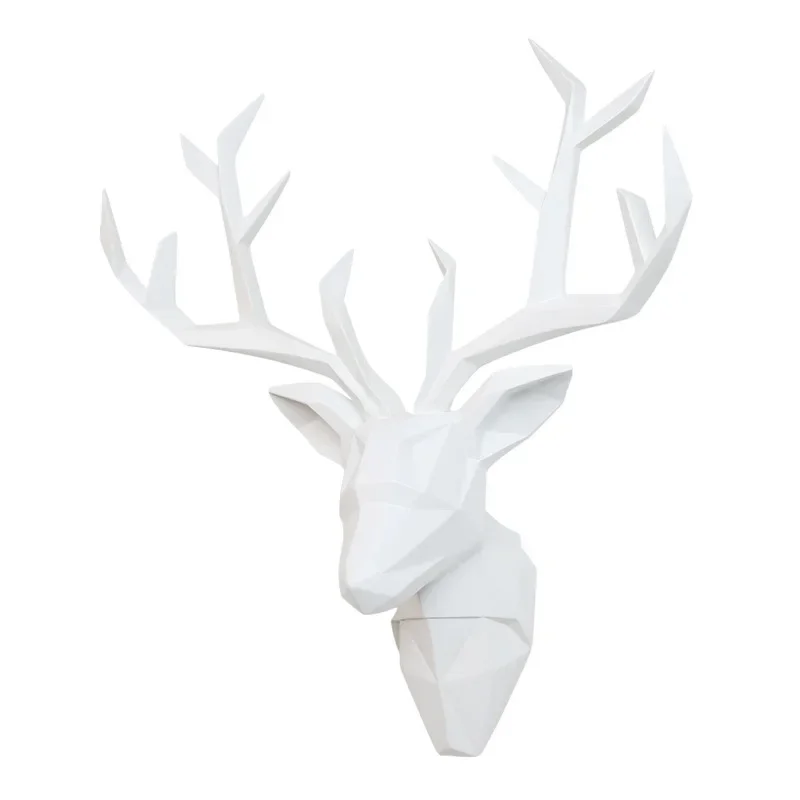 

Large Size,3D Deer Head,Statue,Sculpture Decor,Home Wall Decoration Accessories,Animal Figurine,Wedding Party Decorative Art