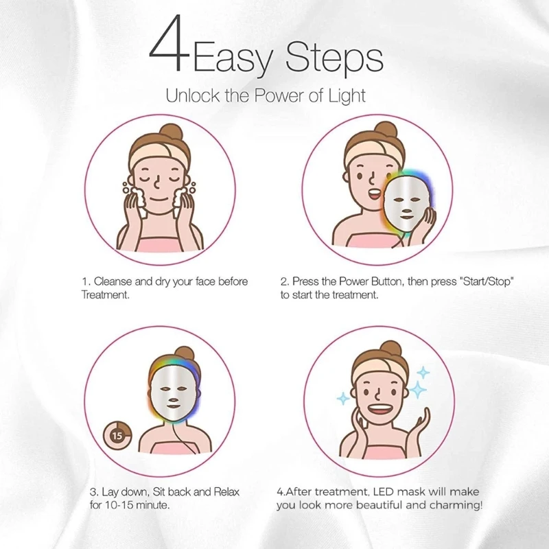 Hautverjüngungsgerät Siebenfarbige Lichtenergie für Gesichtsschönheitsgeräte