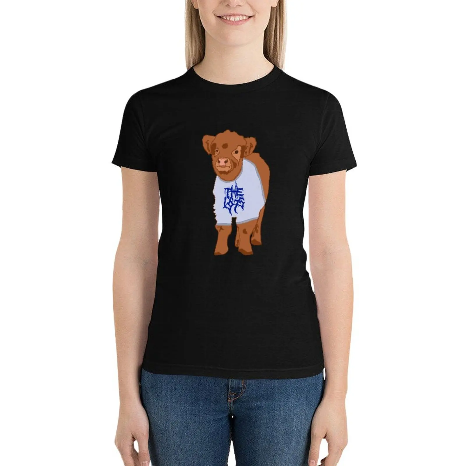 

Cow wearing my sweater - The 1975 ‘When We Are Together’ T-Shirt summer top Aesthetic clothing Women's t-shirt