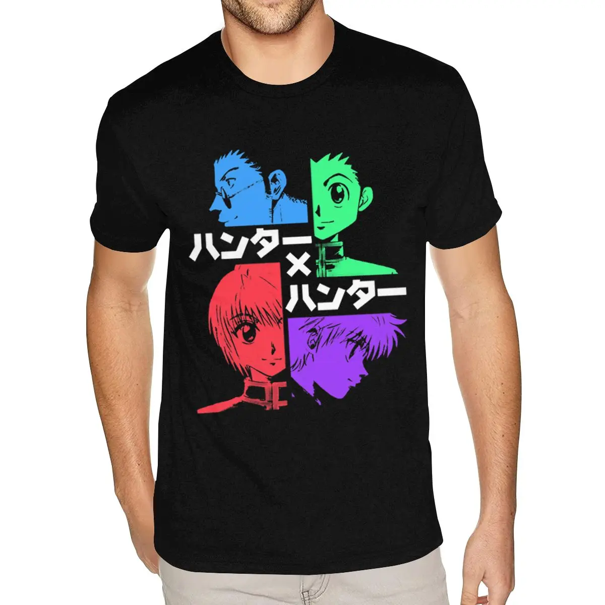 

Хлопковая футболка с короткими рукавами и круглым вырезом The Hunters Hunter X Hunter Футболка Army Boyfriend S