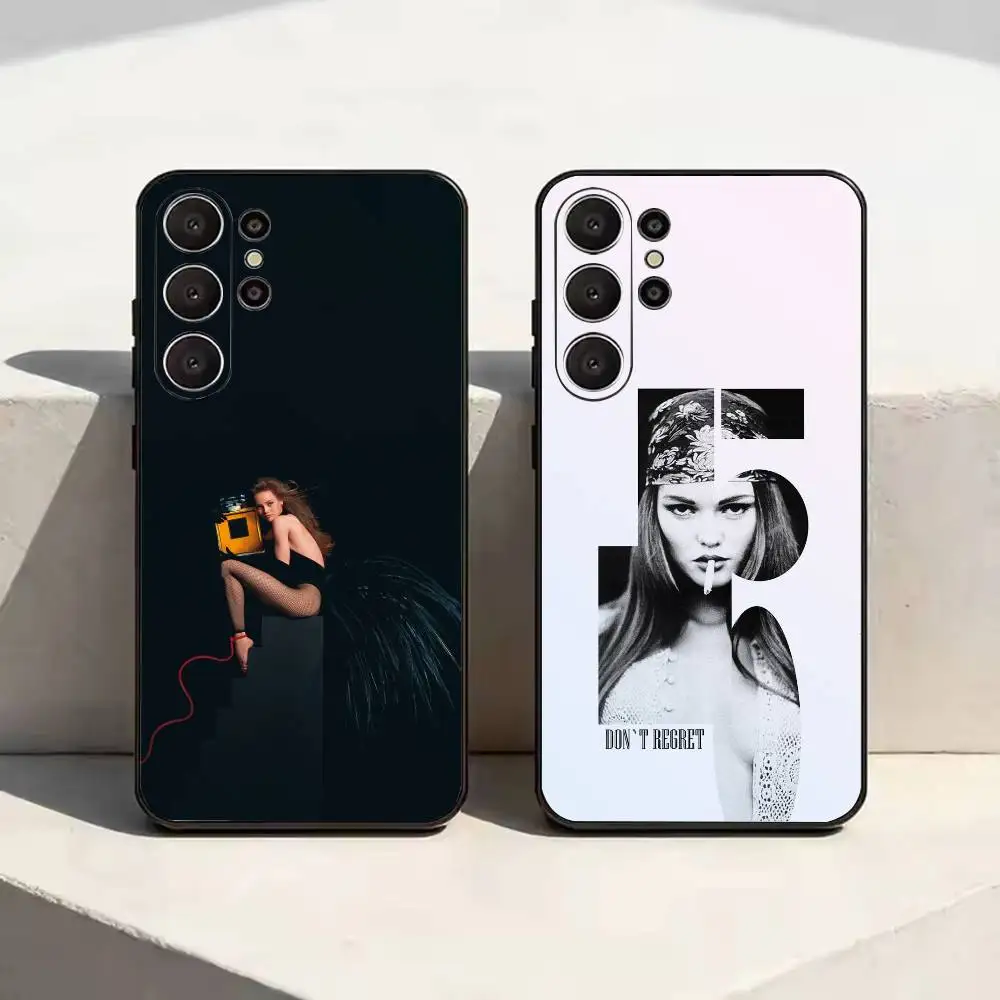 V-Vanessa Paradis national singer cool Shockproof Soft Case For Samsung S26,21,22,23,24,25,20,10,9,Ultra,Plus,Fe, Lite
