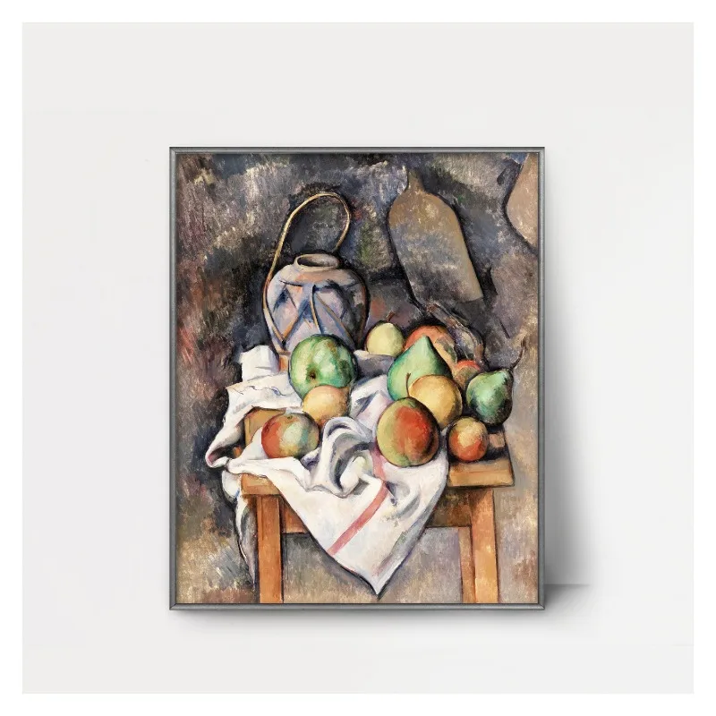 Vintage Paul Cezanne Garden Still Life Terracotta Pots 1890s Art Posters Canvas Painting Wall Prints Picture for Room Home Decor