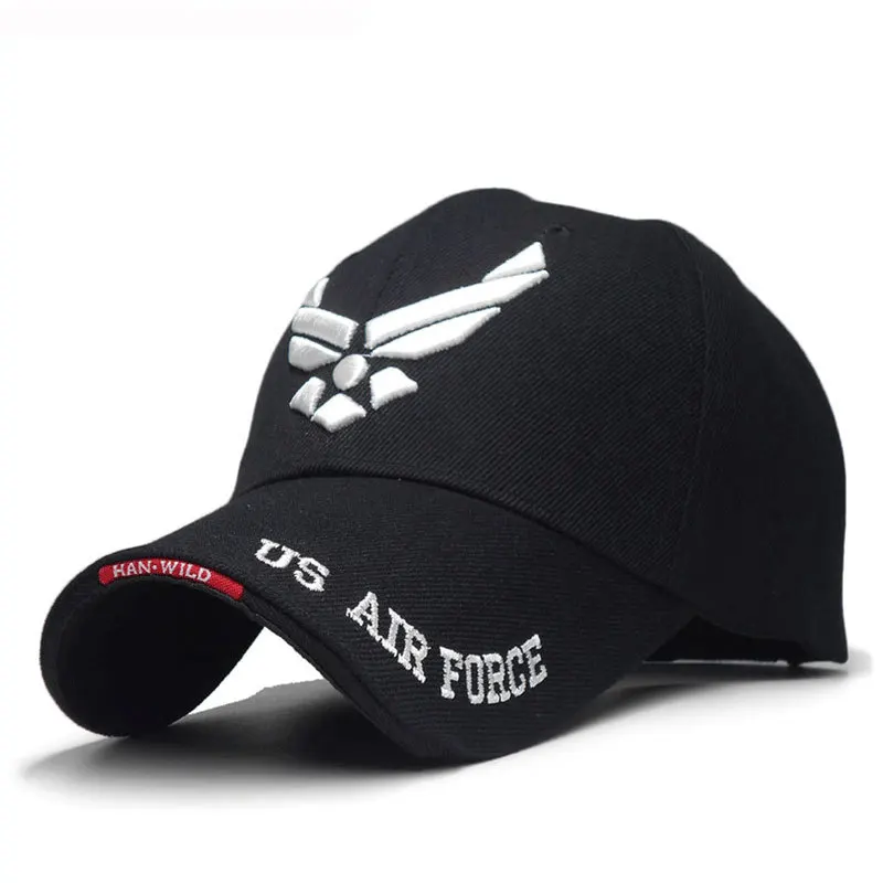 US Air Force V-Mark Embroidery Baseball Caps Spring and Autumn Outdoor Adjustable Casual Hats Sunscreen Hat