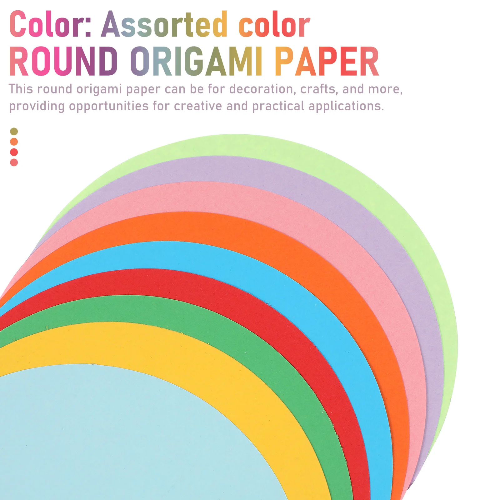 500 ورقة من ورق اوريغامي مستدير ورق طابعة ملون بالجملة للحرف اليدوية ذاتية الصنع تستخدم متعددة الاستخدامات وحرفية دقيقة
