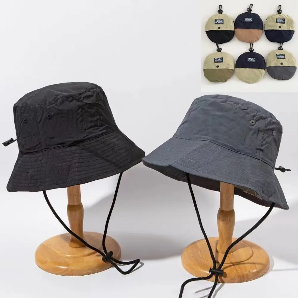 

Sunscreen Fisherman Hat Leisure Vacation Anti-UV Quick-drying Bucket Hat Waterproof Visor Hanging Bag Summer