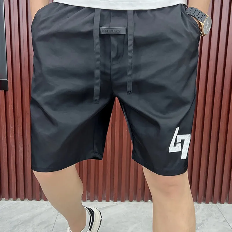 2024 New Men\'s Shorts Summer Casual Pants Five Quarter Pants Korean Fashion Sports Shorts Man Streetwear All-match Men Clothing