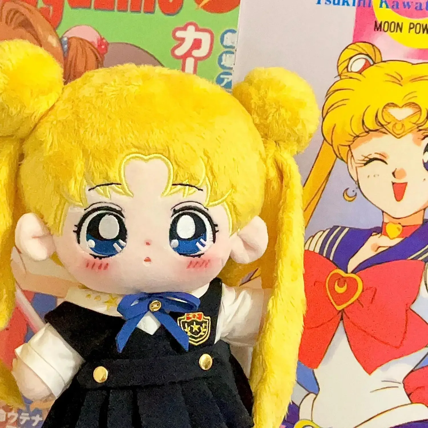 20cm Limited Editi Super Cute Sailor Moon peluche Anime Eternal Theater Version Naked Plush Doll Doll bambole di cotone Super Moon