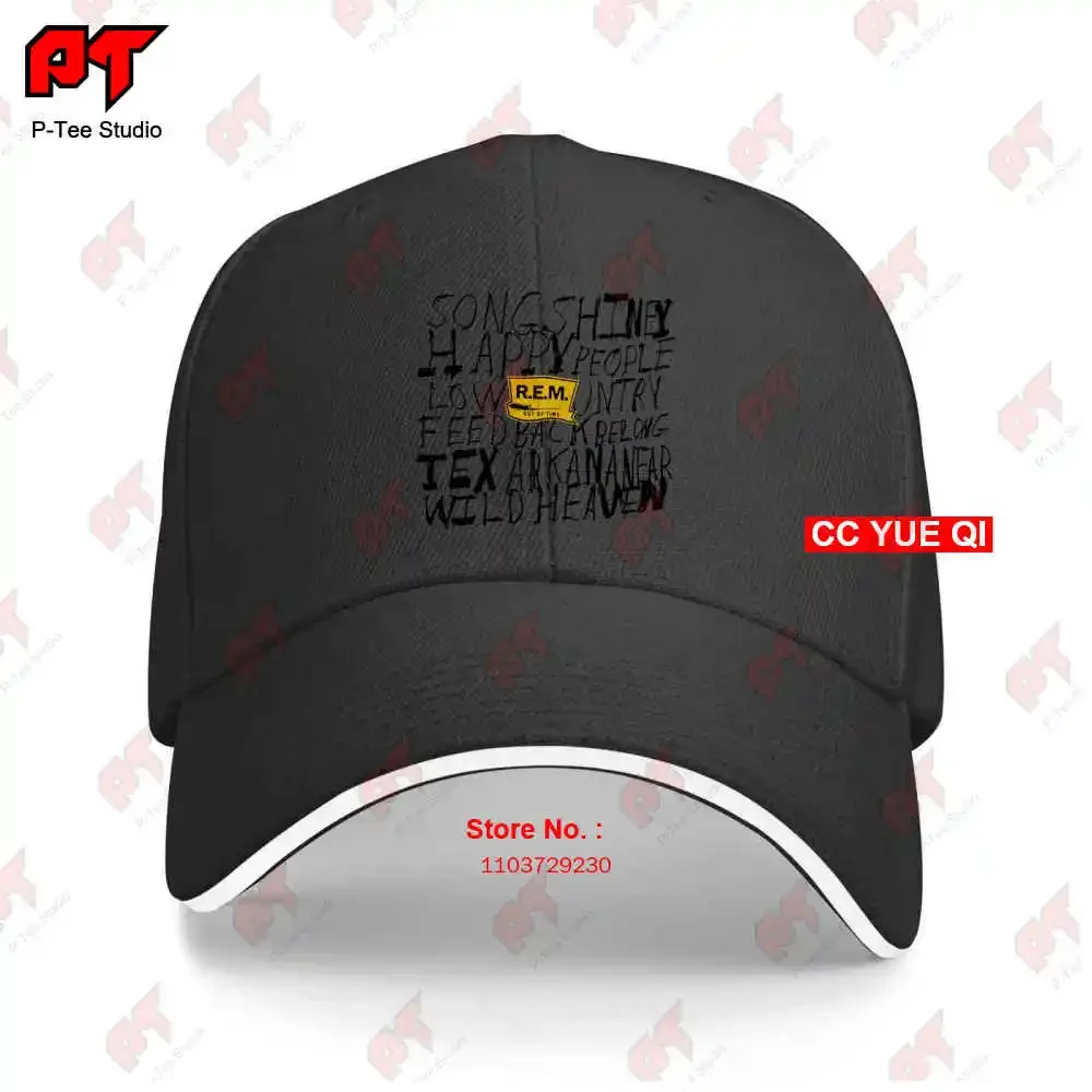 R E M Out Of Time 1991 Backprint Vintage Baseball Caps Truck Cap S4F6