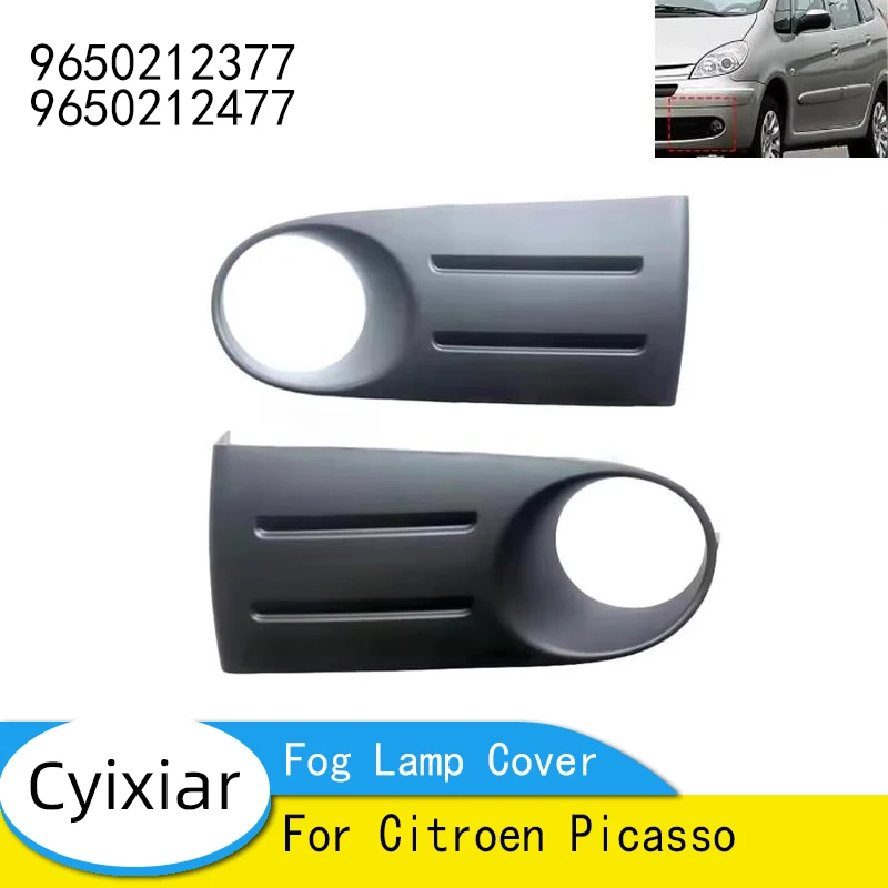 

Original For Citroen Picasso Front Fog Lamp Cover Bumper Frame Black Bracket Outer Cover 7452 CL 9650212377 9650212477