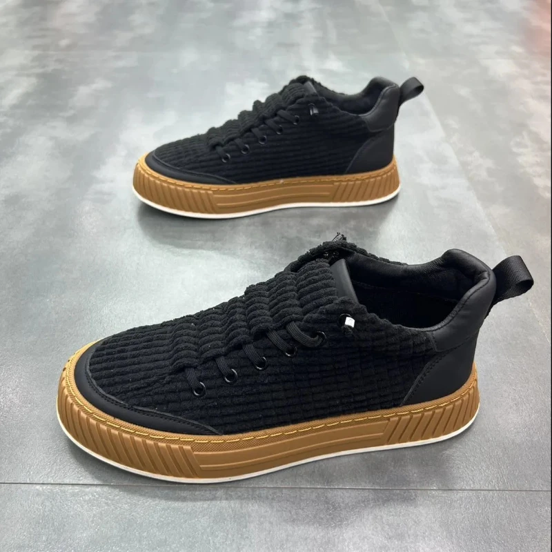 Platform Men\'s Vulcanzed Shoes New Fashion Casual Shoes for Men 2024 Quality Breathable Casual Sneakers Male Zapatillas Hombre