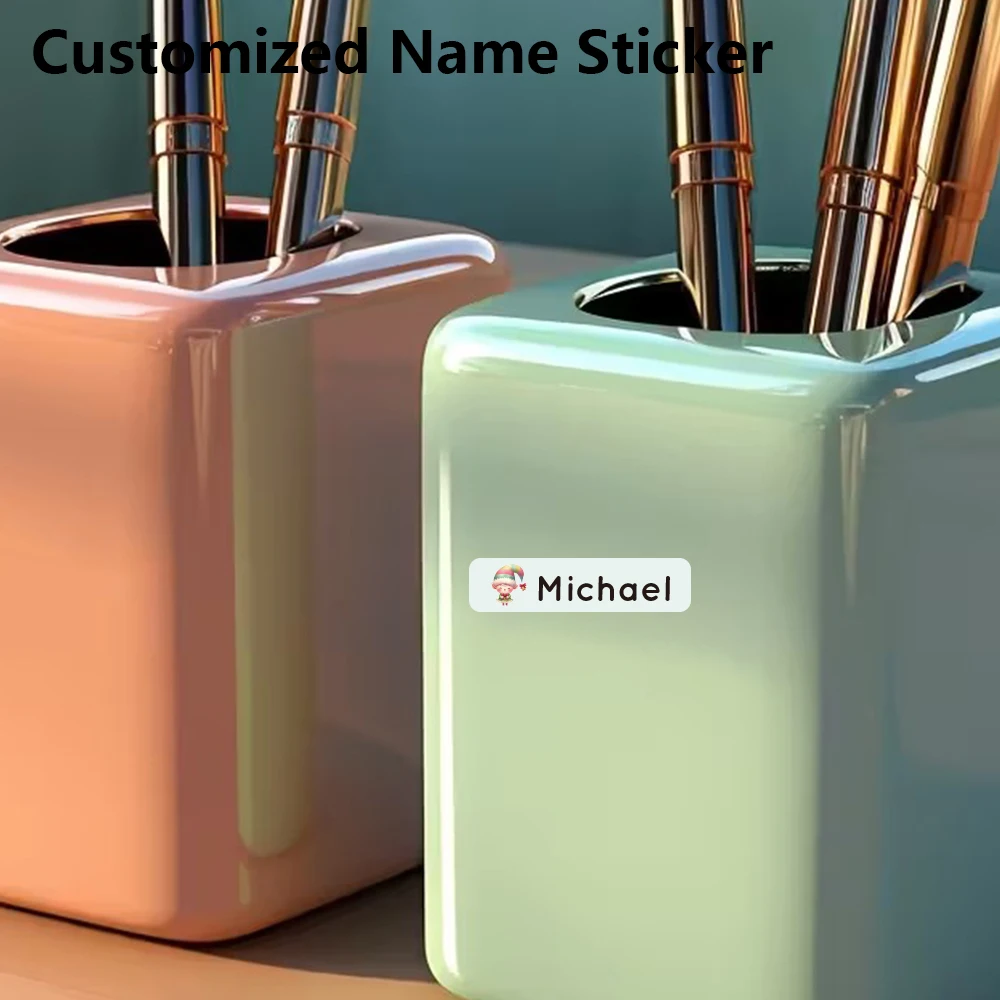 84/168 pcs Durable Customizable Bottom Stickers Personalized Bottom Stickers Scrapbook Stickers Customized Tag Pencil Tag