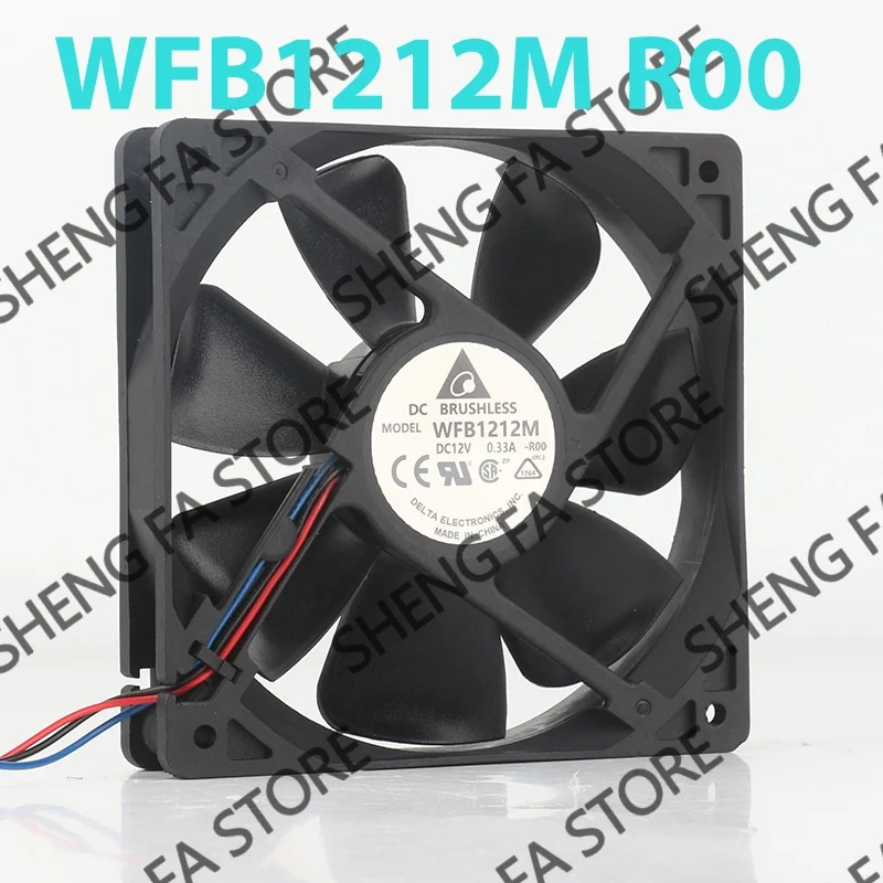 Delta 24V 48V DC12V 0.33A WFB1212M-R00 Cooling Fan AC EC 12025 120x120x25MM 12CM High air Volume Quiet Chassis Dual Ball Bearing