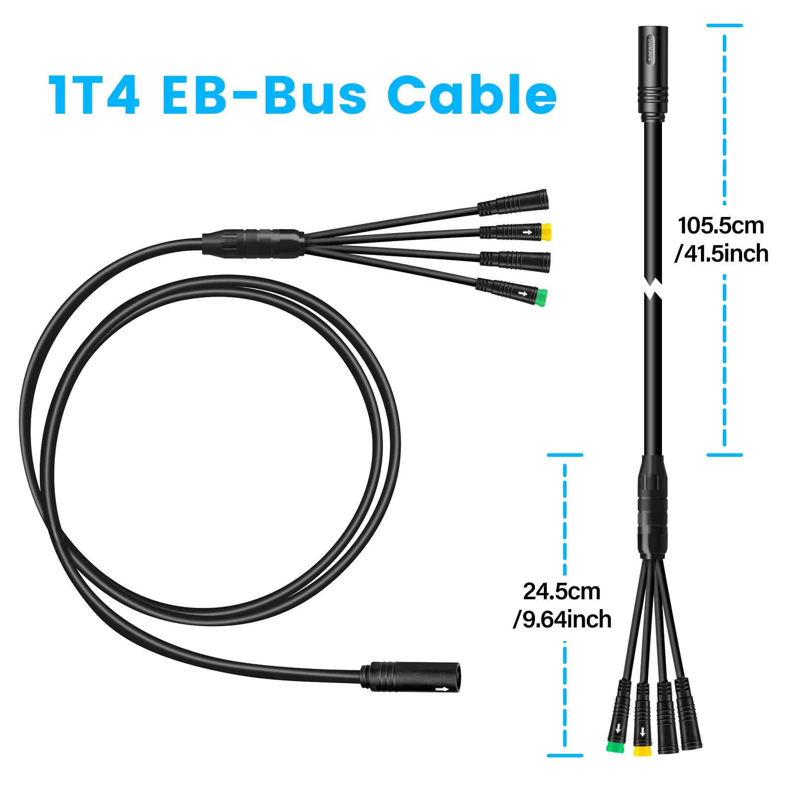 Hydraulic Brake Gear Shift Sensor Brake Speed Extension Cable USB Programming EB-BUS 1T4  Cable for BAFANG Mid Motor EBike Parts