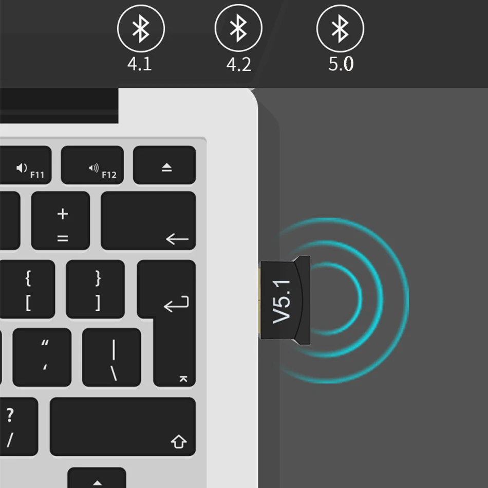 USB Bluetooth-Compatible 5.1 Adapter Transmitter Receiver Audio Dongle Wireless USB Adapter for PC Laptop