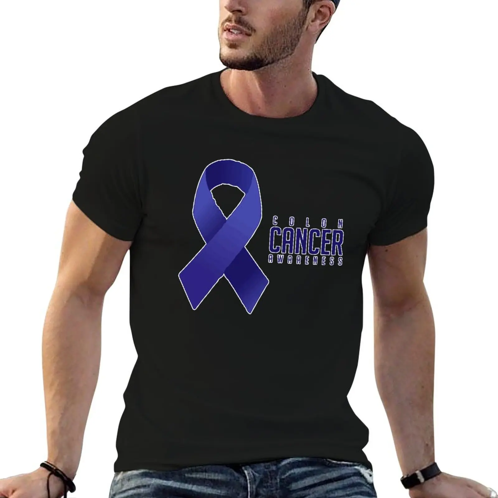 Colon Cancer Awareness Advocacy Gift T-Shirt Plus Size Outdoor Casual Top