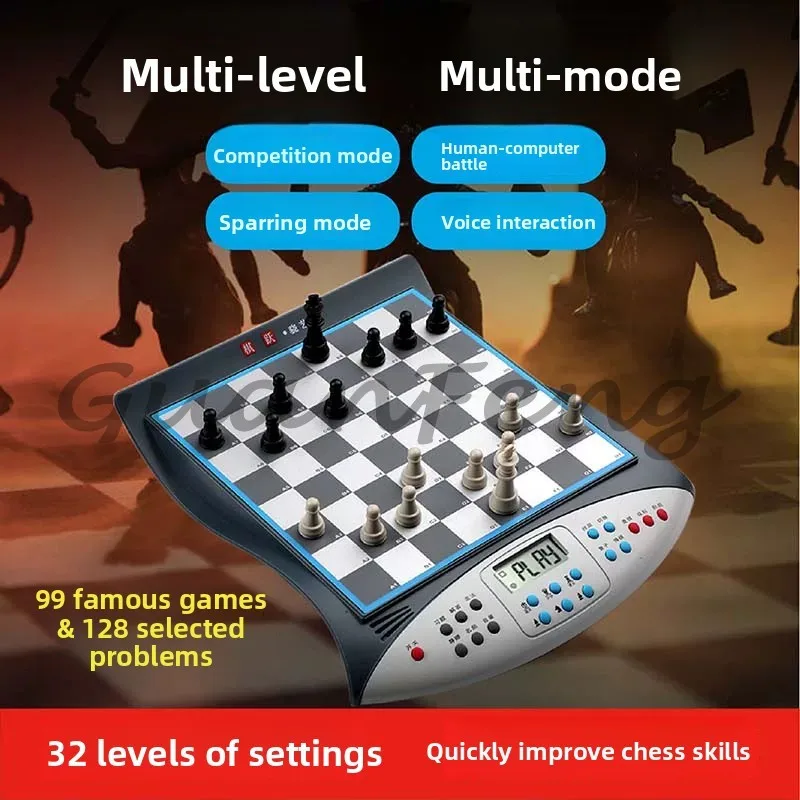 Intelligent Chess Ergonomics Chess Practice Chess Voice Teaching Electronic Chessboard Chinese Version/English Version