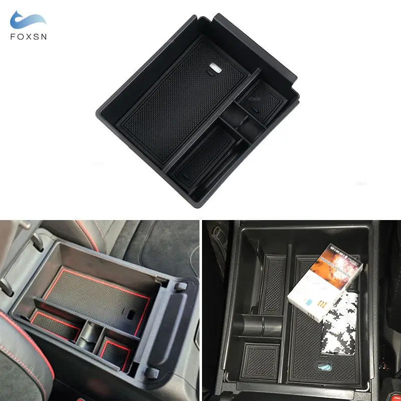 Car Center Control Armrest Storage Box Cover Container Organizer Case For Hyundai Tucson NX4 2022 Limited&Hybrid Inner Trim