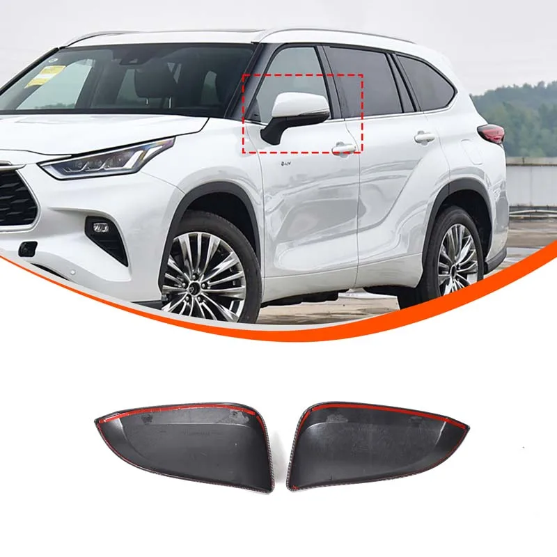 

For Toyota Hilux/FORTUNER/RAV4/Highlander exterior rearview mirror cover ABS bright exterior protective accessories 2-piece set