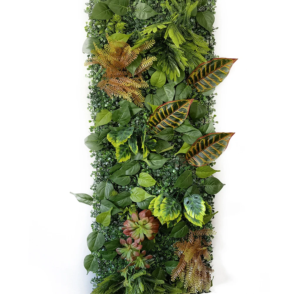 

40 * 120CM Artificial Subtropical Plant Wall Panel Background Wall Panel Green Plant Lawn Fence Wedding Background Decoration