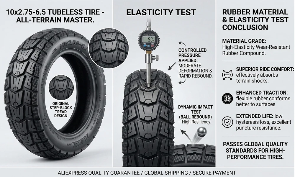 10x2.75-6.5 Hochleistungs-Vakuumreifen für KuKirin G2 G3 G2 Master A1 Scooter Offroad Vorder- und Hinterrad Reparaturreifen – Detail 5