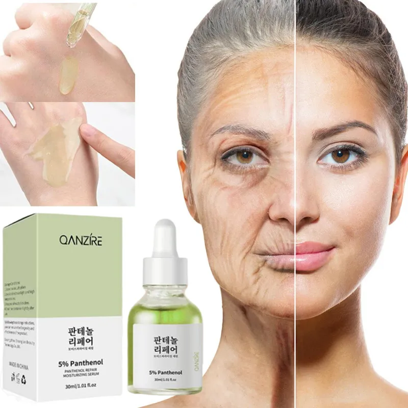 30ml Panthenol Anti Wrinkle Face Serum Anti Aging Lift Firm Fine Lines Remover Lightening Dark Circle Skin Brighten Essence