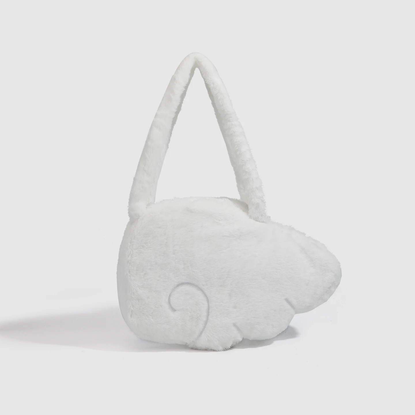 

2026 Autumn and Winter New Plush Personalized Wings Fluffy Women's Armpit Bag Casual Fashion Style Anime Cute Angel Wings Should