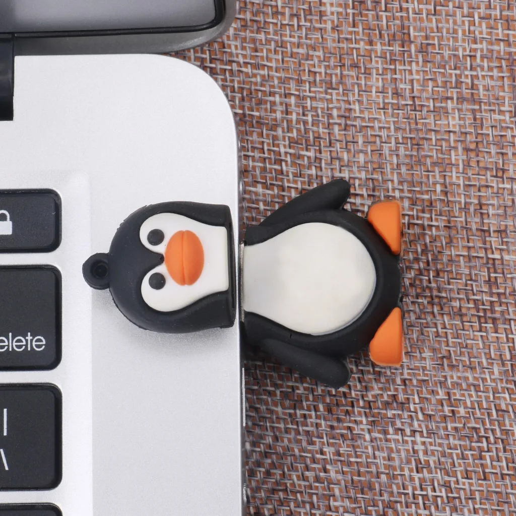 محرك فلاش USB USB 2.0 صغير محمول عالي السرعة محرك فلاش البطريق الصغير جهاز ذاكرة البيانات قرص U