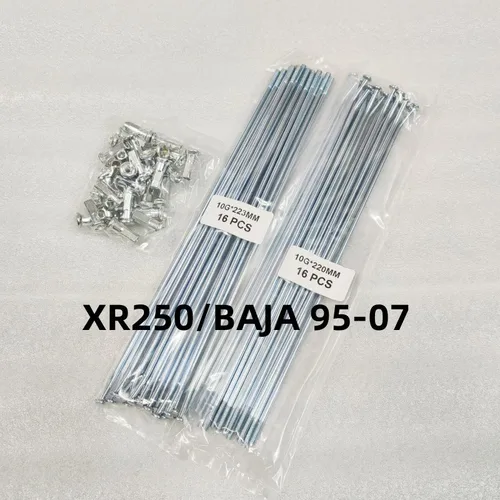 Imagen 2 del producto Radios de rueda delantera y trasera de motocicleta aptos para XR250/BAJA 1995-2007 CRM250 1994-1999