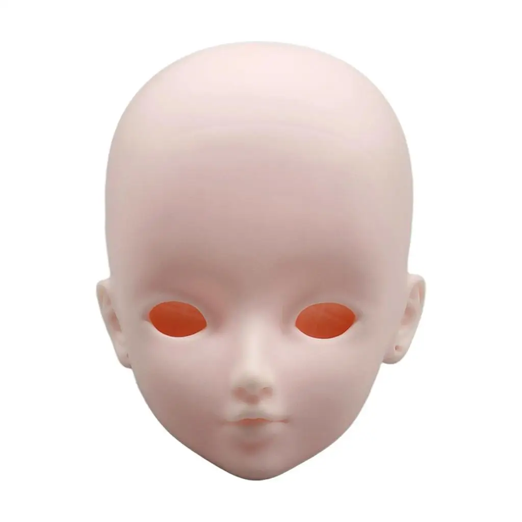 Cabeça de boneca masculina bjd, brinquedo de maquiagem para prática de cabeça de boneca, acessórios de cabeça bjd para prática de maquiagem