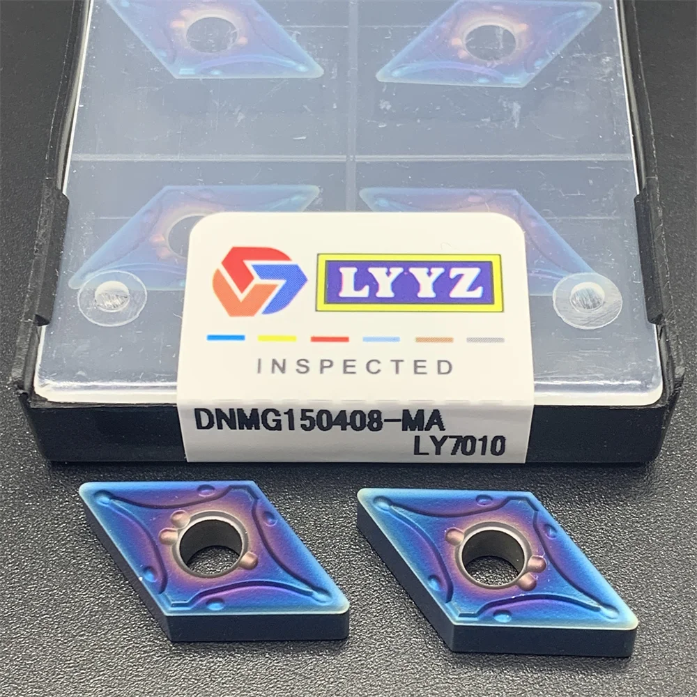 High-quality Blue Nano DNMG150404-MA LY7010 DNMG150408-MA LY7010 Turning Tool Blue Flame Series CNC Milling Blades DNMG150404/08