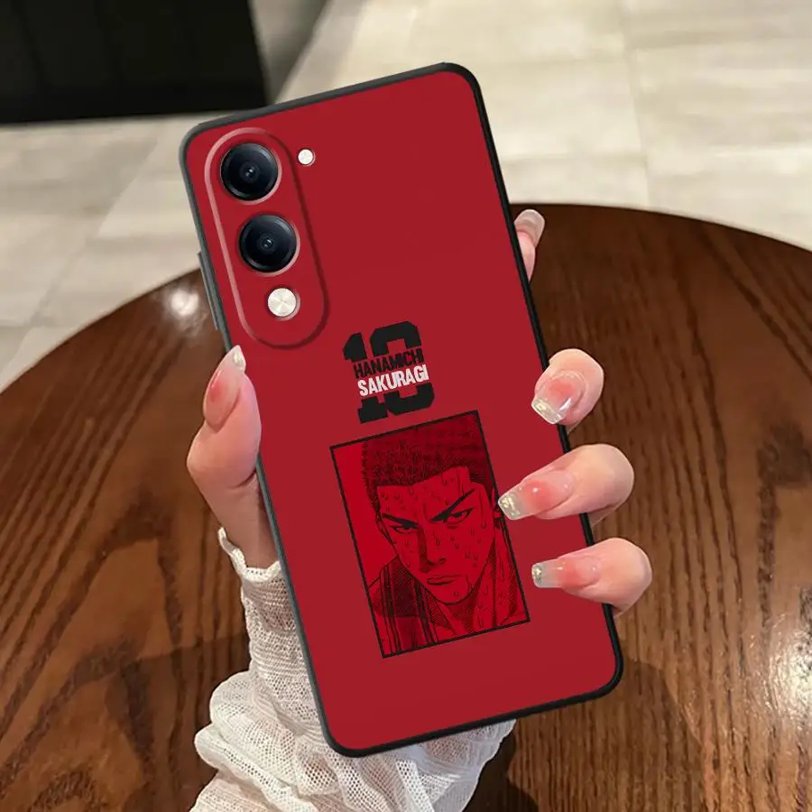 Чехол для Vivo Y30 Y19 Y22 Y27 Y20 Y21 Y31 Y36 Y12 Y15S Y02 Y11 Y33S Y35 Y16 Y17 Мягкая задняя крышка для телефона Slams Dunks Cool Чехол для Vivo Y30 Y19 Y22 Y27 Y20 Y21 Y31 Y36 Y12 Y15S Y02 Y11 Y33S Y35 Y16 Y17 Мягкая задняя крышка для телефона Slams Dunks Cool