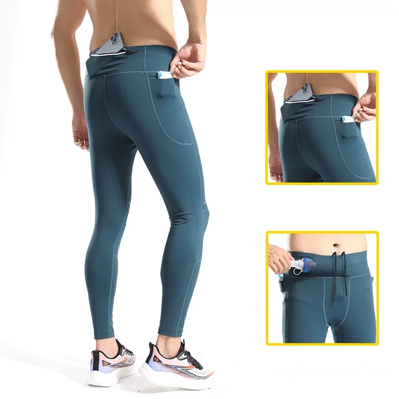 Mens Compression Pants Dry Fit Running Tights Men Gym Fitness Training Marathon Cycling Outdoor Sport Fitness Yoga Hiking Sport