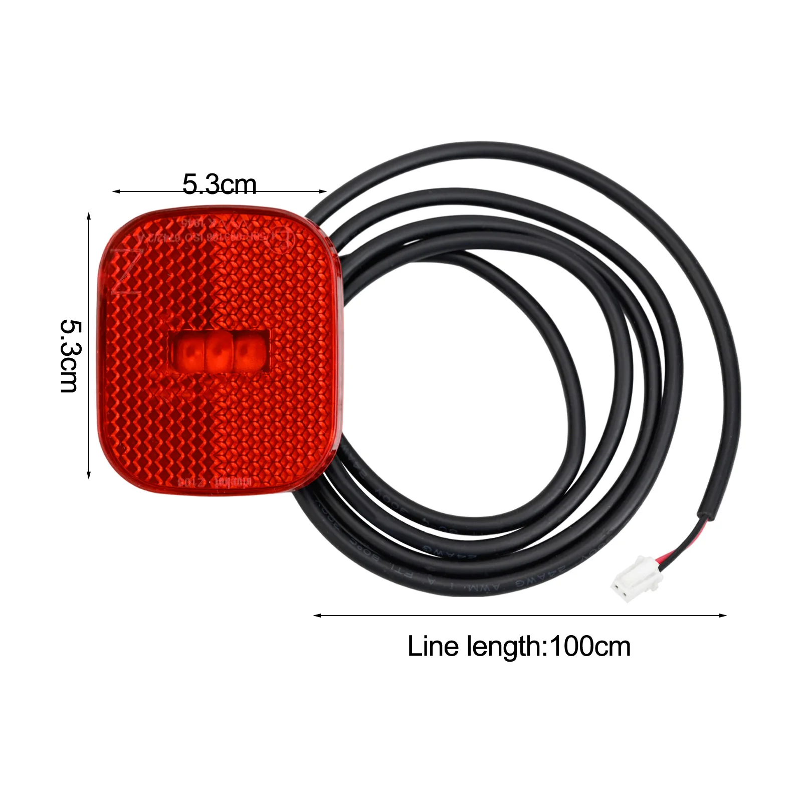 سكوتر كهربائي بإضاءة خلفية LED، ضوء خلفي للركوب الليلي، تصميم مدمج وخفيف الوزن للدراجات البخارية الكهربائية #3