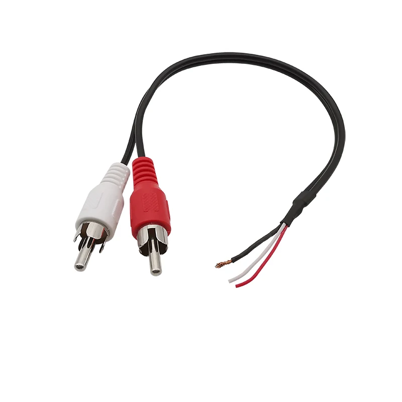 2db RCA Apaállat plug/female aljzat Hang Kábel kiterjesztése vezeték csatlakozó Adapter RCA Hang videó Kötél Copf hegesztő DIY csatlakozó