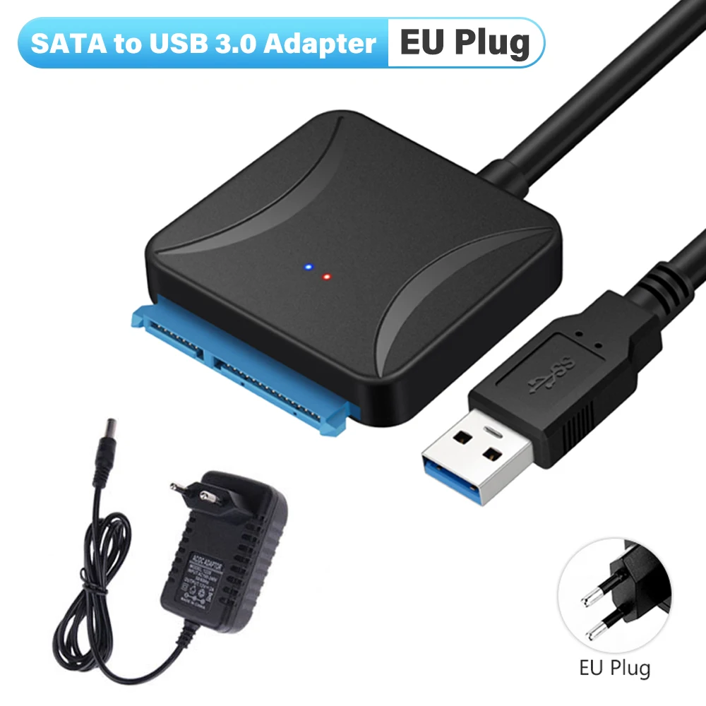 �y�Z�[�����z2.5�C���` 3.5�C���` USB 3.0 - SATA 3 �A�_�v�^�[�P�[�u�� USB3.0 �n�[�h�h���C�u�ϊ��P�[�u�� Samsung Seagate WD 2.5 3.5�C���` HDD SSD�Ή�
