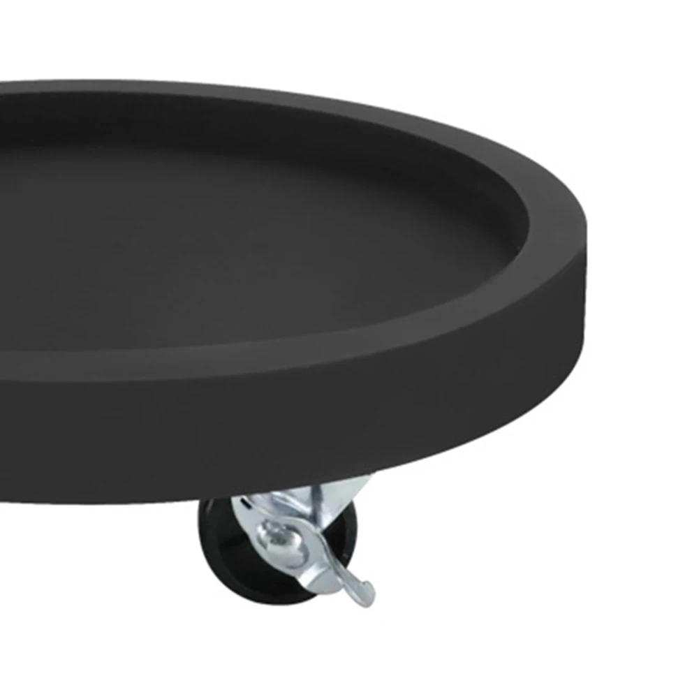 Plant Mobility Solution: Heavy-Duty Circular Tray on Four Wheels Designed for Stable Transport of Potted Plants
