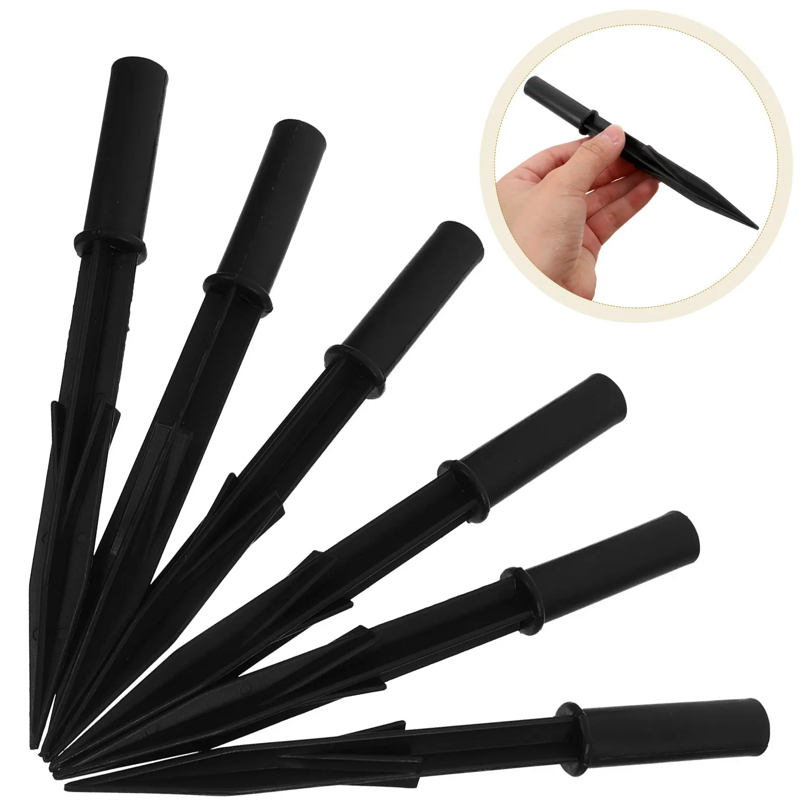 

20 шт. пластиковых сменных колышков для солнечных светильников, наземных штырей, опор для садовых дорожек, устойчивых к погодным условиям, для ландшафтного освещения