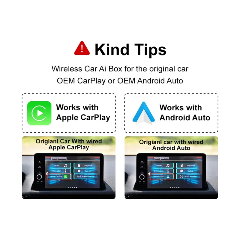 FFYY-Carplay Mini Box 2-in-1 Wireless Carplay Box für,, Mazda, Kia, Toyota und Android Auto