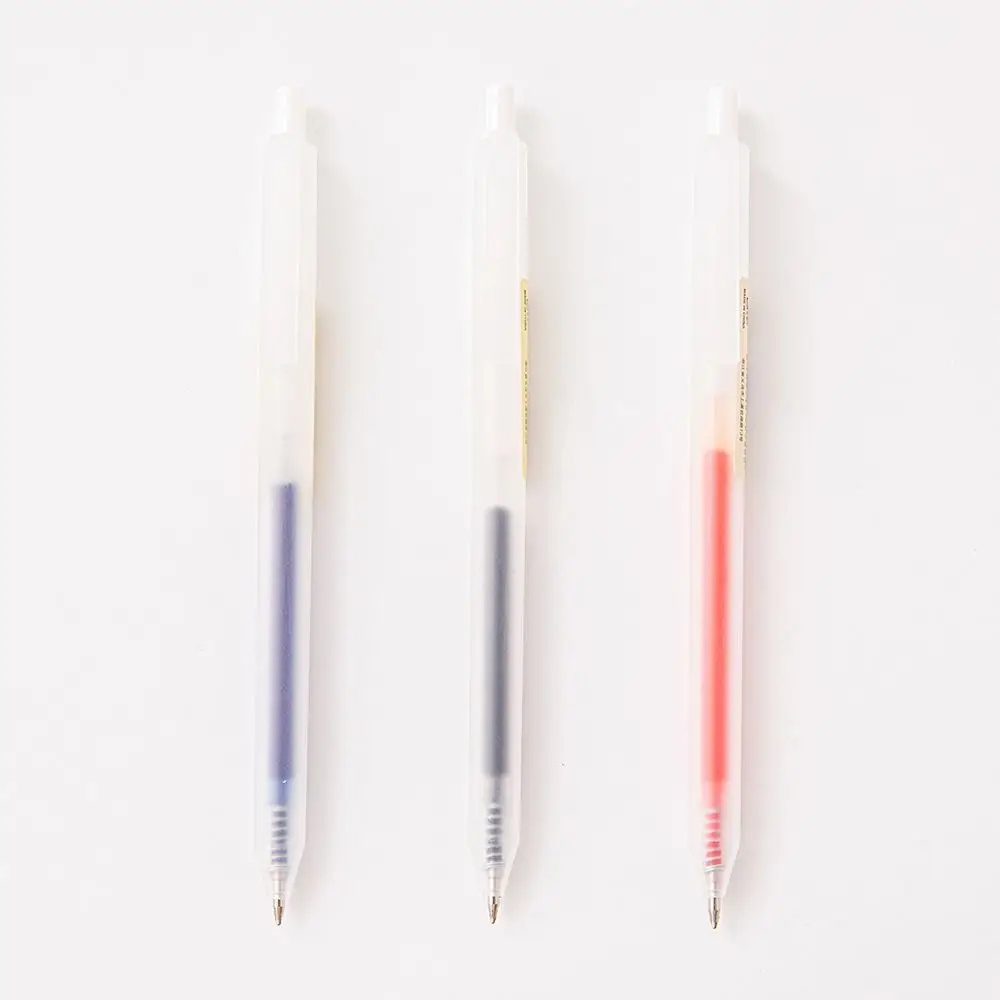 Multifunctional Quick-drying Gel Pen Press Type 0.5mm Pen Tip Ballpoint Pen Black/Blue/Red Ink Neutral Pen School Office