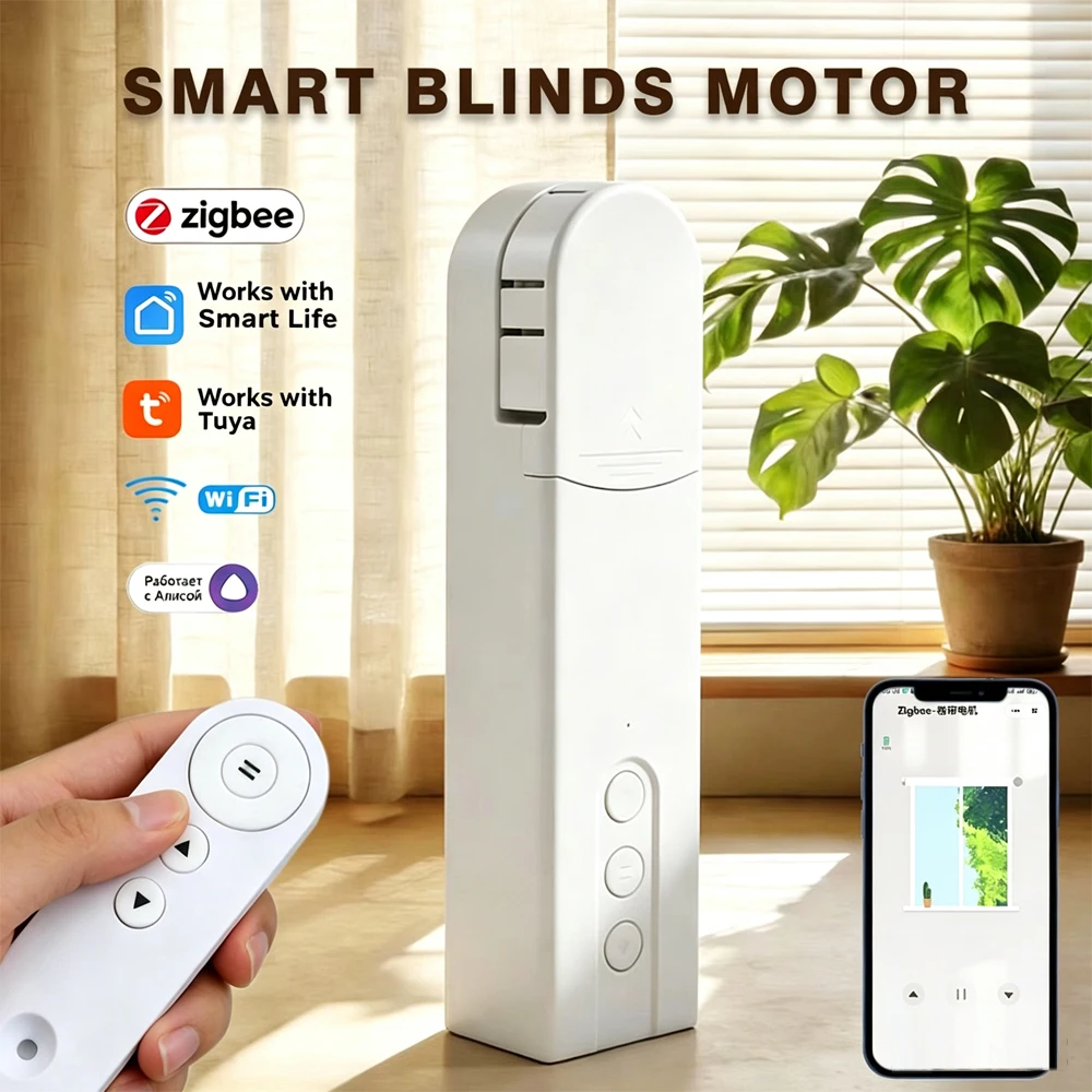 Motorized Roller Blind Wifi - Tuya 앱, Google Home, Alexa 음성